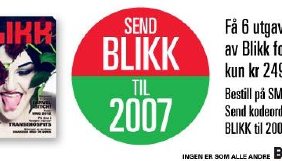 Blikk i 6 mnd for kun kr 249,–