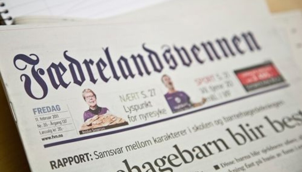 Homopris til Fædrelandsvennen