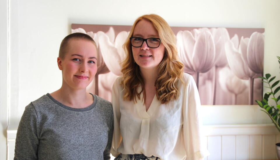 Susanne Distad Danielsen og Anette Wingereid Stulen fra Spiseforstyrrelsesforeningen.foto: Betzy A K Thangstad