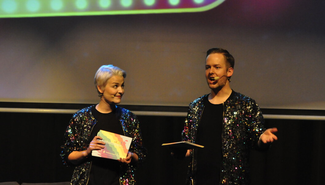 Skeiv Preik med Ingvild Endestad og Joakim Aadland. Foto: Reidar Engesbak. Skeiv Preik med Ingvild Endestad og Joakim Aadland. Foto: Reidar Engesbak.