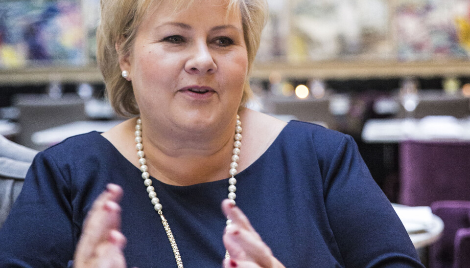 Erna Solberg. Foto: Ihne Pedersen.