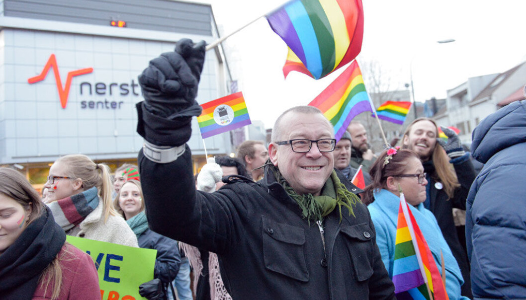 Stein Fredriksen, leder av Tromsø Arctic Pride. Stein Fredriksen, leder av Tromsø Arctic Pride.