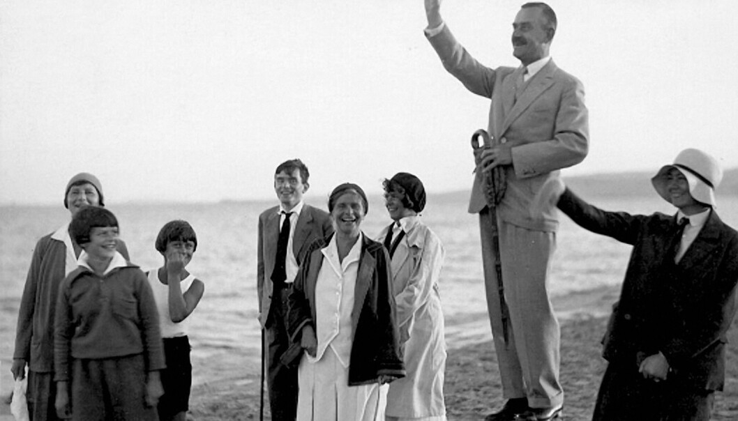Familien Mann. Arkivfoto. Familien Mann. Arkivfoto.