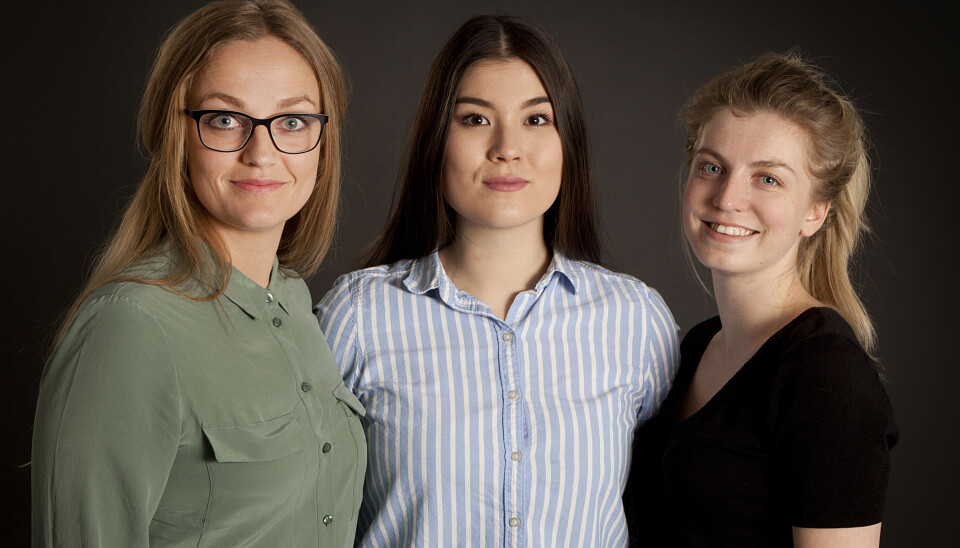f.v. Line Bø Leren, Tine Søderstrøm Knutsen og Stine Therese Myhre Solli. Foto: Sturlason.