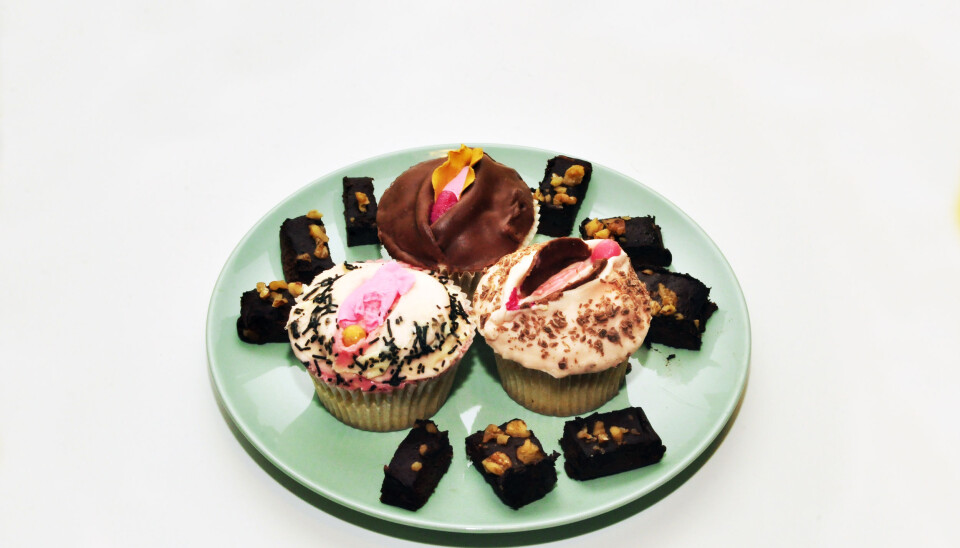 Vulva cupcakes. Foto: Reidar Engesbak. Vulva cupcakes. Foto: Reidar Engesbak.