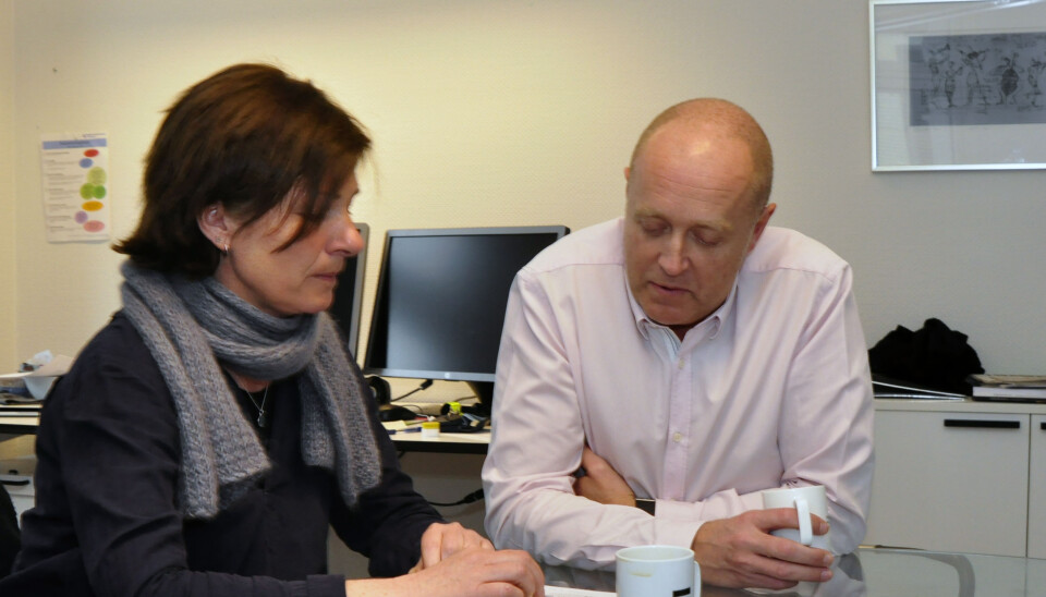 Anne-Lise Kristensen, pasient- og brukerombud i Oslo og Akershus, og Oddvar Thorbjørnsen Faltin, teamleder for Pasient- og brukerombudet i Oslo og Akershus. Foto: Reidar Engesbak.