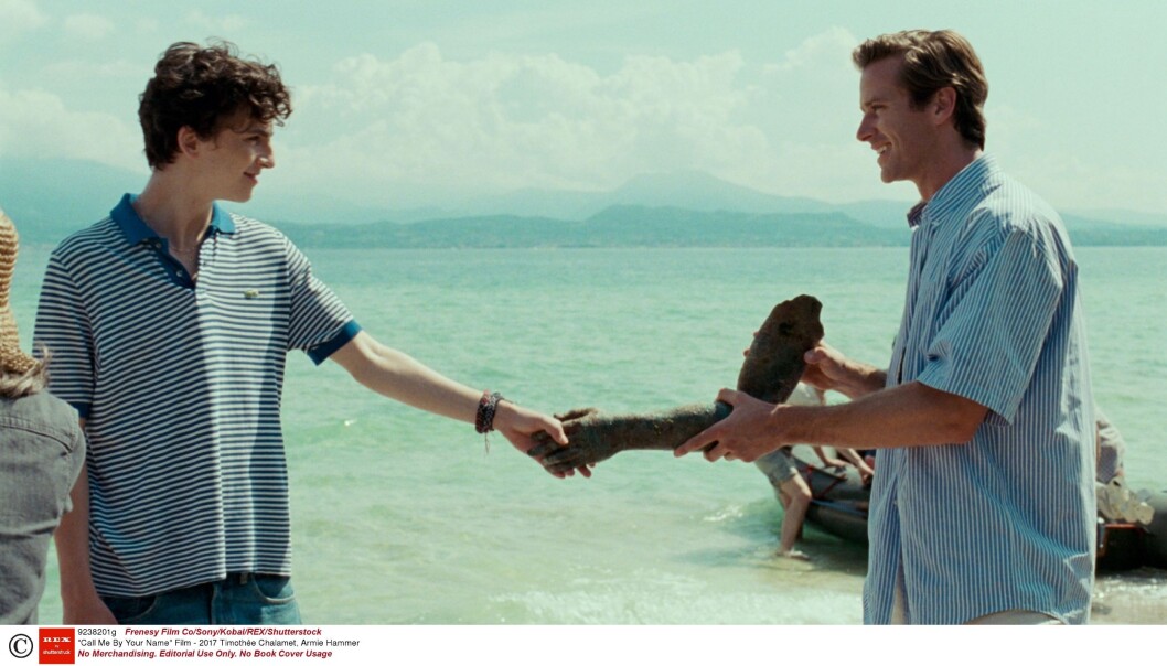 No Merchandising. Editorial Use Only. No Book Cover Usage
Mandatory Credit: Photo by Frenesy Film Co/Sony/Kobal/REX/Shutterstock (9238201g)
Timothée Chalamet, Armie Hammer
"Call Me By Your Name" Film - 2017 No Merchandising. Editorial Use Only. No Book Cover Usage
Mandatory Credit: Photo by Frenesy Film Co/Sony/Kobal/REX/Shutterstock (9238201g)
Timothée Chalamet, Armie Hammer
"Call Me By Your Name" Film - 2017