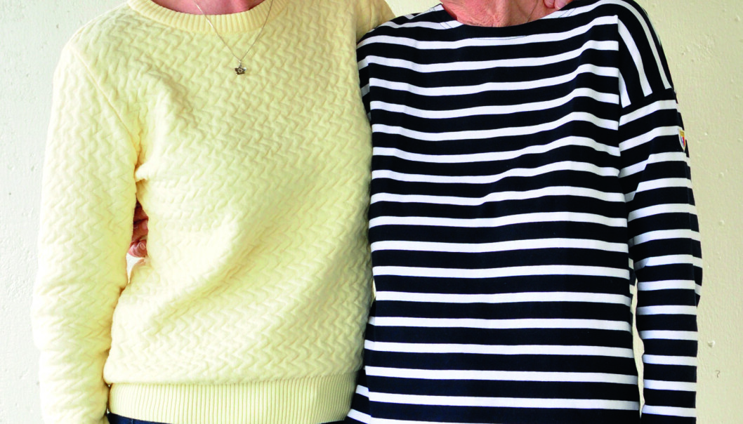 F.V.: Karin Enderud (70), barnevernspedagog, nå pensjonist. Grethe Slettvoll (73), lærer, nå pensjonist. Foto: Reidar Engesbakk F.V.: Karin Enderud (70), barnevernspedagog, nå pensjonist. Grethe Slettvoll (73), lærer, nå pensjonist. Foto: Reidar Engesbakk