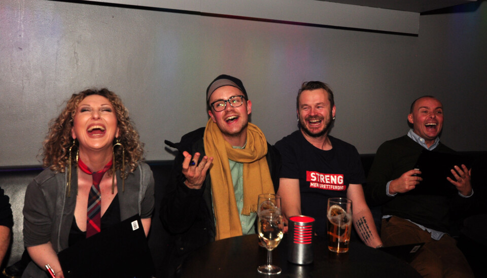 Juryen er skjønt enig i at karaoke er gøy. Foto: Reidar Engesbak.