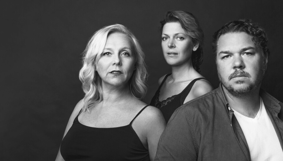 f.v. Linn Skåber, Stine Fevik og Nils Jørgen Kaalstad. Foto: Erika Herbert.