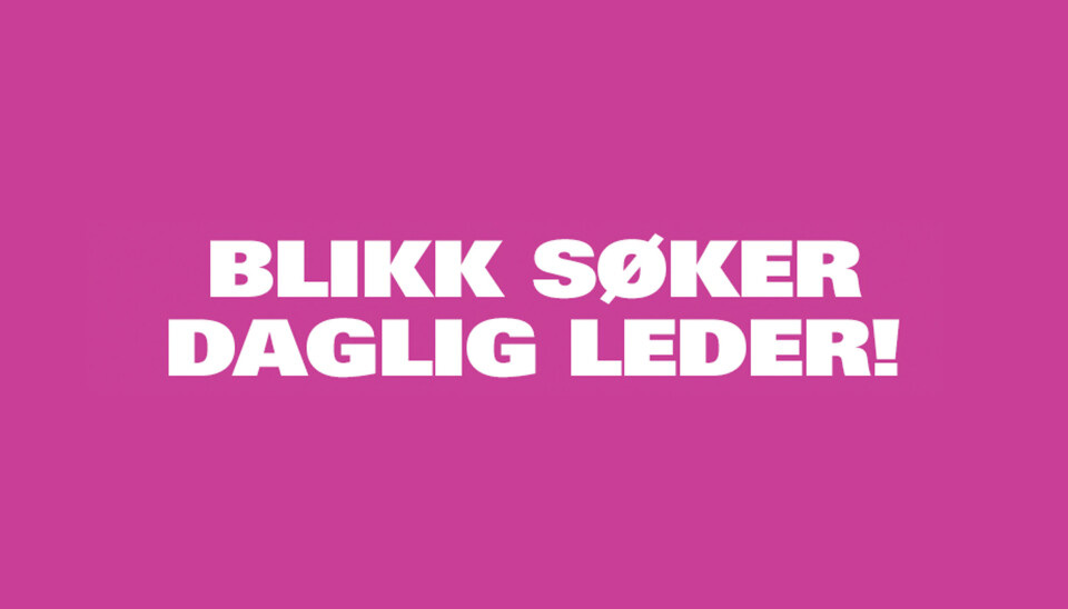 BLIKK SØKER DAGLIG LEDER