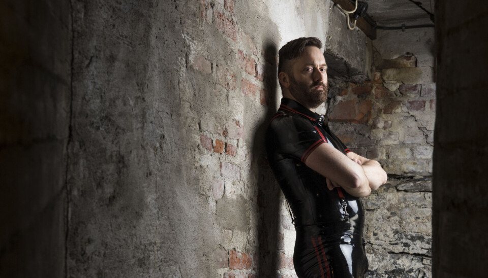 Marius Hofseth i SLMs lokaler ved en tidligere anledning. . Foto: Ihne Pedersen.