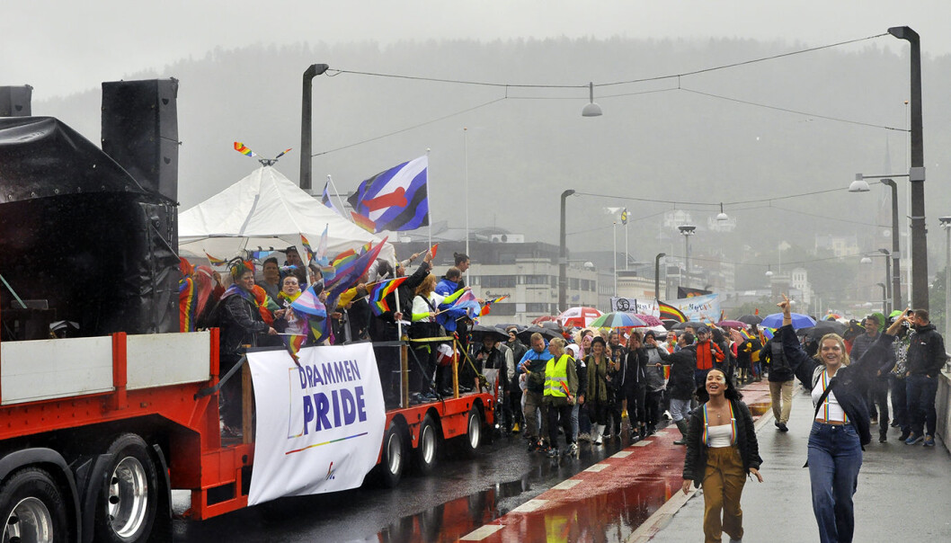 Drammen Pride. Foto: Reidar Engesbak. Drammen Pride. Foto: Reidar Engesbak.