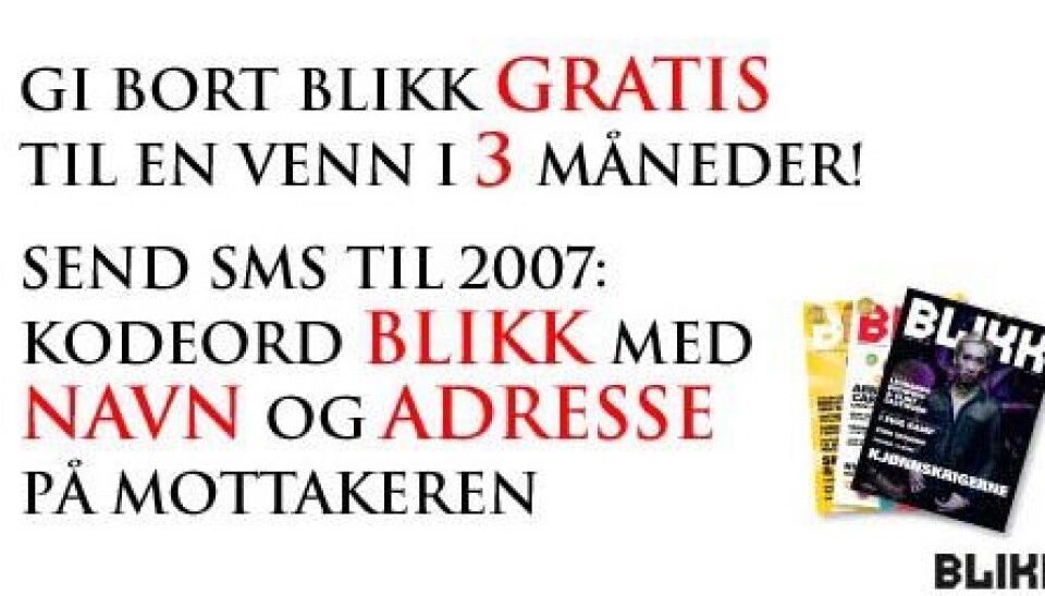 Gi bort Blikk gratis!