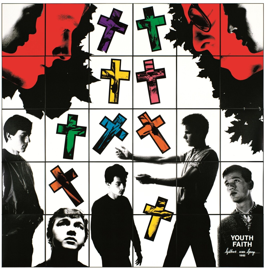 Gilbert & George «Youth Faith» (1982). Gilbert & George «Youth Faith» (1982).