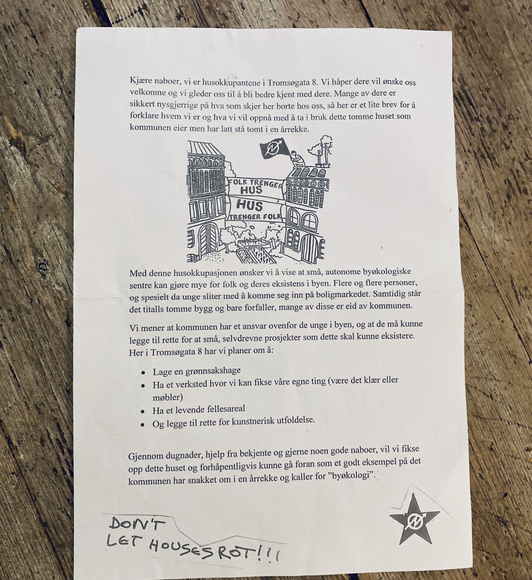 Informasjonsbrev til naboene på Rodeløkka. Informasjonsbrev til naboene på Rodeløkka.