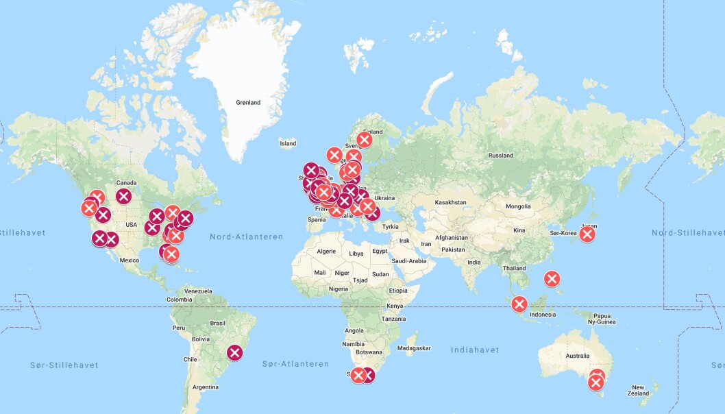 Oversikt over avlyste pridefestivaler. Oversikt over avlyste pridefestivaler.
