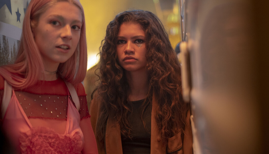 Hunter Schafer t.v. og Zendaya Hunter Schafer t.v. og Zendaya