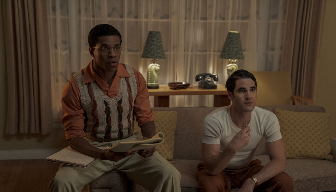 Jeremy Pope og Darren Criss i «Hollywood». Jeremy Pope og Darren Criss i «Hollywood».