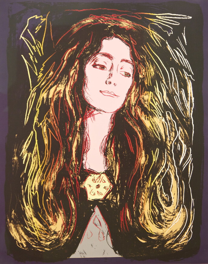 Andy Warhol var et levende ikon i live, men er like
fullt et ikon etter sin død. Fra 26. mai til 26. august
viser Munchmuseet i bevegelse – Kunsthall Oslo
utstillingen «Andy Warhol – after Munch» i Oslo. Andy Warhol var et levende ikon i live, men er like
fullt et ikon etter sin død. Fra 26. mai til 26. august
viser Munchmuseet i bevegelse – Kunsthall Oslo
utstillingen «Andy Warhol – after Munch» i Oslo.