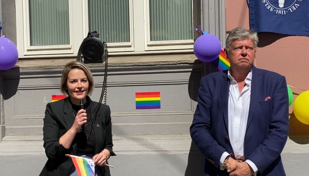 FRI-leder Ingvild Endestad og Ole Rikard Høisæther, generalsekretær i Oslo Byes Vel. FRI-leder Ingvild Endestad og Ole Rikard Høisæther, generalsekretær i Oslo Byes Vel.
