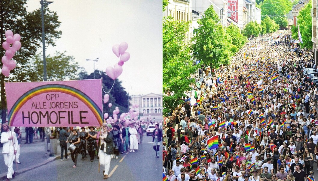 Homodagene 1984 og Oslo Pride 2017. Homodagene 1984 og Oslo Pride 2017.