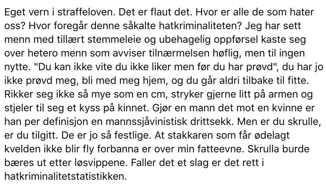 Postet av Loke Aashamar på Facebook. Postet av Loke Aashamar på Facebook.