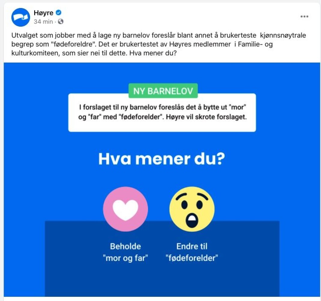 Skjermdump: Facebook. Skjermdump: Facebook.