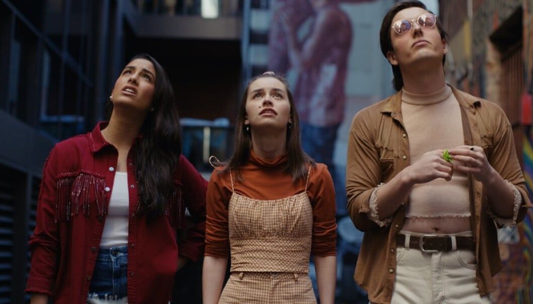 Mia, Penny og Austin. Mia, Penny og Austin.