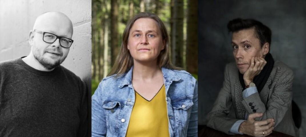 f.v. Bjørn Hatterud, Olaug Nilssen og Jan Grue . f.v. Bjørn Hatterud, Olaug Nilssen og Jan Grue .