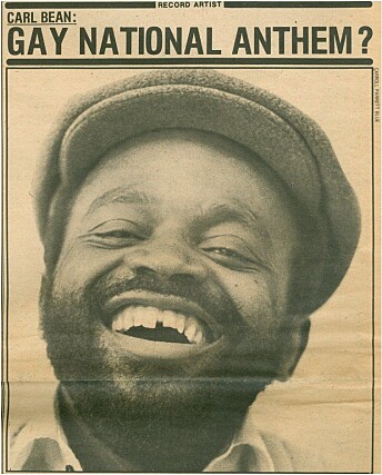 Carl Bean i Soul Magazine 1978. Carl Bean i Soul Magazine 1978.