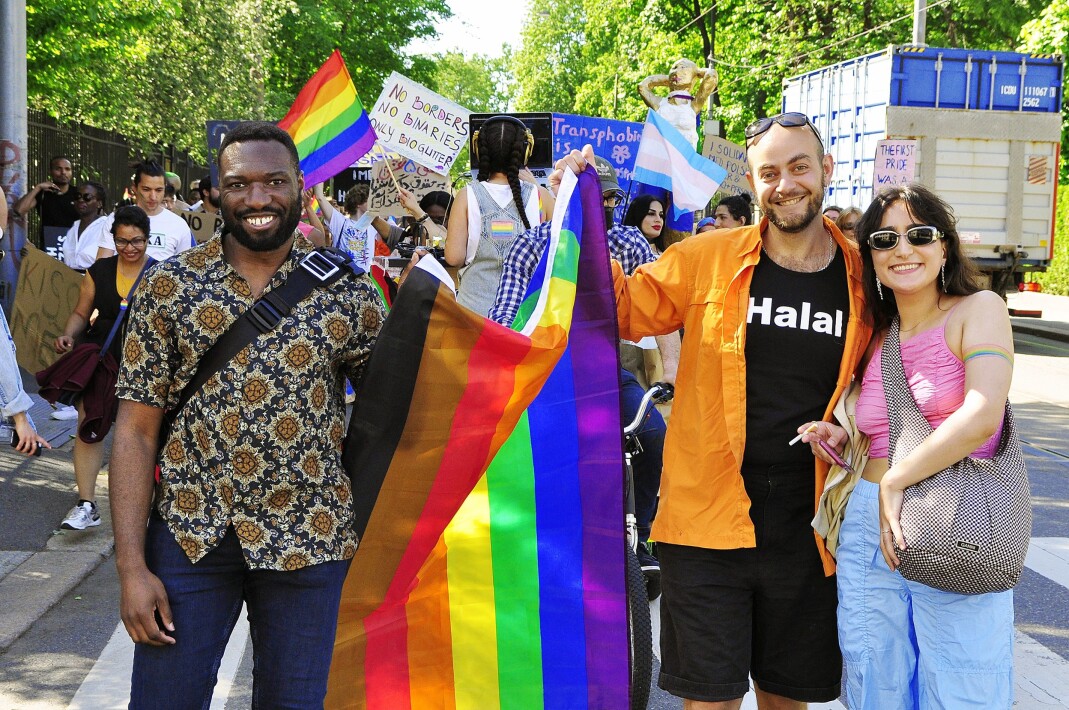 Stephen Adom, daglig leder i Skeiv Verden Oslo og Viken, og Bassel Hatoum, styreleder i Skeiv Verden. Stephen Adom, daglig leder i Skeiv Verden Oslo og Viken, og Bassel Hatoum, styreleder i Skeiv Verden.