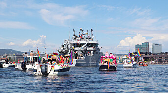 Prideparade på Oslofjorden