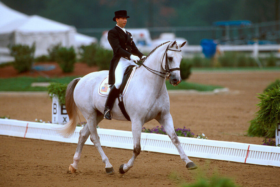 Robert Dover tok bronsjemedalje med hesten Metallic under de Olympiske leker i Atlanta i 1996.
