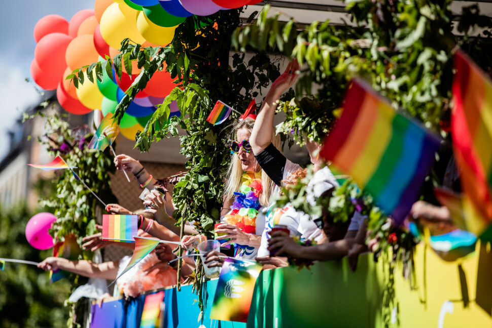 I år blir det skandinavisk WorldPride i København og Malmø. Bilde fra Copenhagen Pride 2017.
