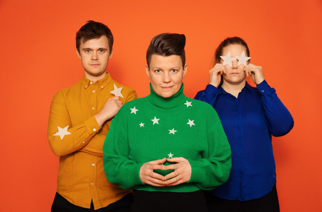 Marius Trøan Hansen (t.v.), Julie Falkevik Tungevåg og Ellen Brekken utgjør jazztrioen Falkevik. Marius Trøan Hansen (t.v.), Julie Falkevik Tungevåg og Ellen Brekken utgjør jazztrioen Falkevik.
