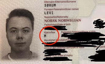 Denne «M»-en i Levis pass gjør at han ikke får donere eggene sine til en partner. Denne «M»-en i Levis pass gjør at han ikke får donere eggene sine til en partner.