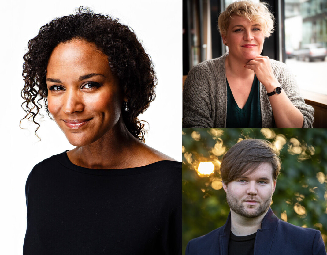 Haddy Njie, Camilla Otterlei og Tom Erik Fure har utgitt hver sin skeive barnebok denne høsten. Haddy Njie, Camilla Otterlei og Tom Erik Fure har utgitt hver sin skeive barnebok denne høsten.