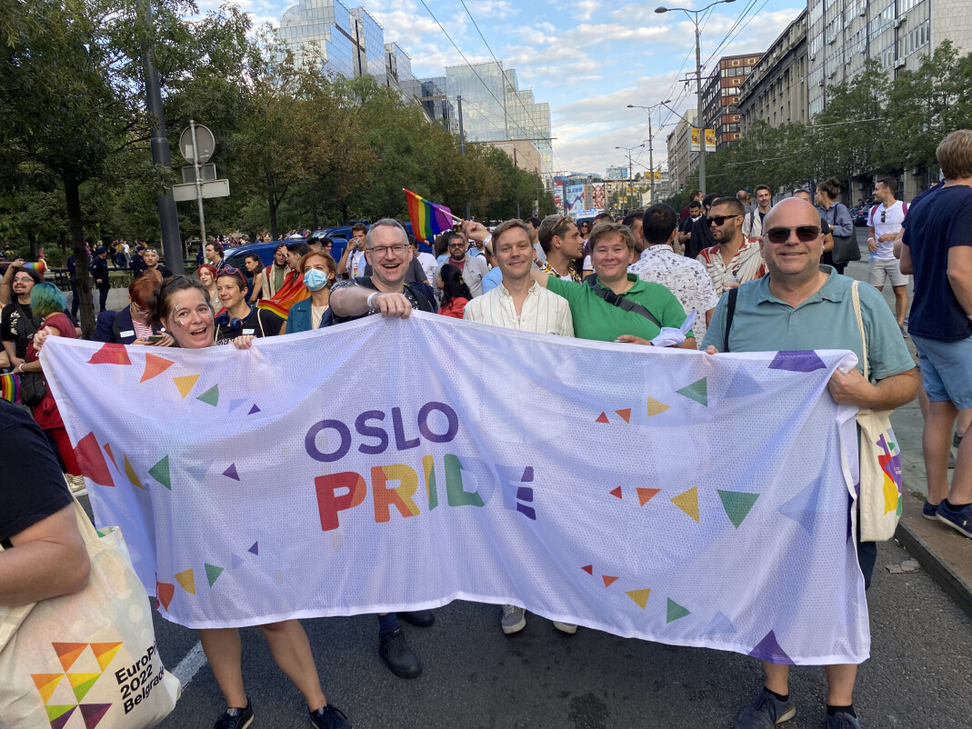 Oslo Pride stilte med delegasjon under Beograd Pride i 2021. Både Stein Runar Østigaard og Inger Kristin Haugsevje i Oslo Pride forteller at de samarbeider tett med vertsbyen for EuroPride 2022 fram mot festivalen. Oslo Pride stilte med delegasjon under Beograd Pride i 2021. Både Stein Runar Østigaard og Inger Kristin Haugsevje i Oslo Pride forteller at de samarbeider tett med vertsbyen for EuroPride 2022 fram mot festivalen.