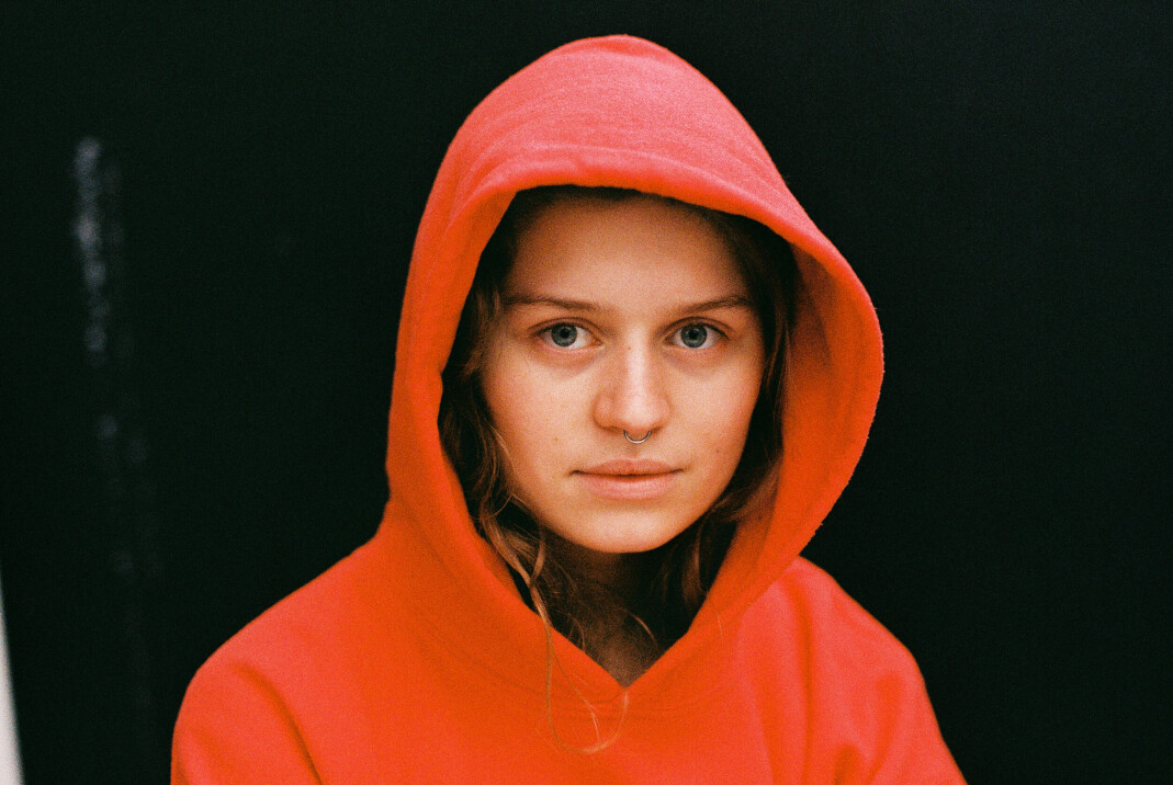 girl in red. girl in red.