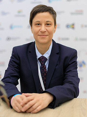Lenny Emson er leder i Kyiv Pride og styremedlem i organisasjonen Transgender Europe.