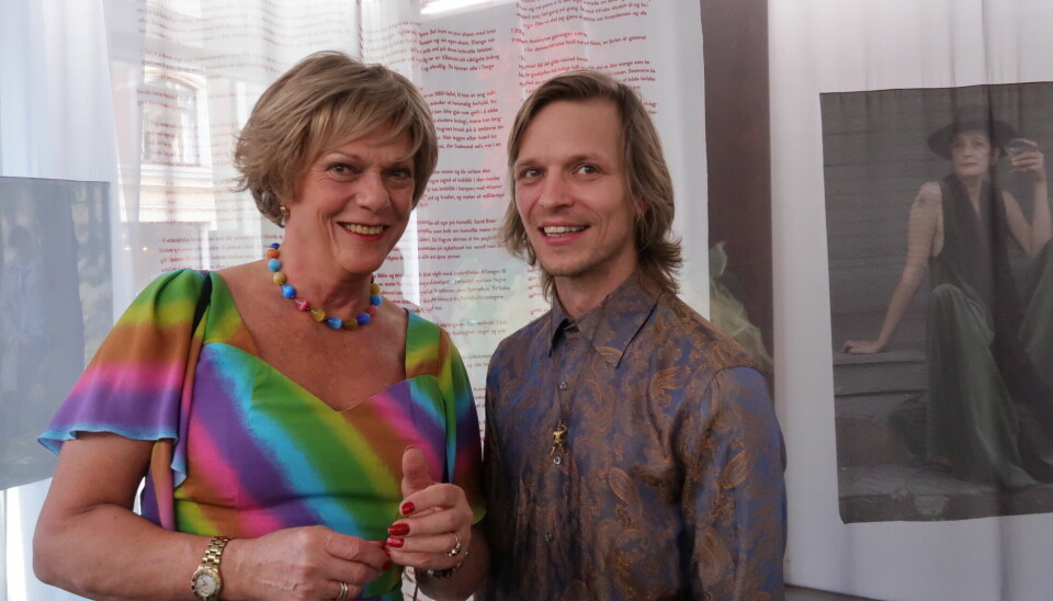 Esben Esther Pirelli Benestad og Pride Art-leder Frederick Nathanael.