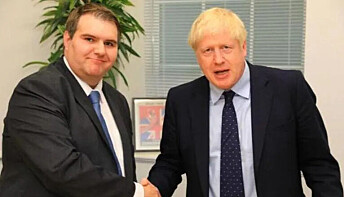 Jamie Wallis og Boris Johnson. Jamie Wallis og Boris Johnson.