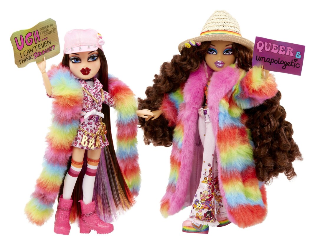 Bratz-paret Roxxi og Nevra feirer Pride. Bratz-paret Roxxi og Nevra feirer Pride.