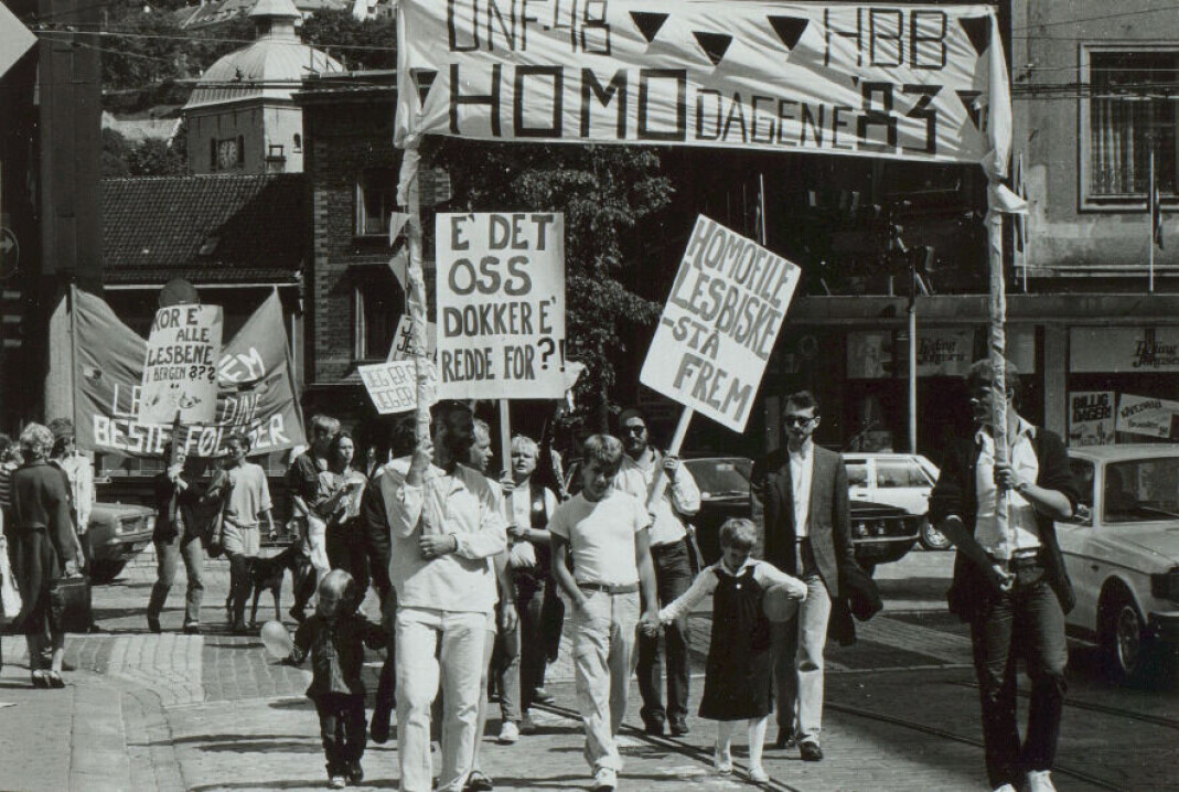 Homofil bevegelse i Bergen (HBB)/Homodagene 1983. Homofil bevegelse i Bergen (HBB)/Homodagene 1983.