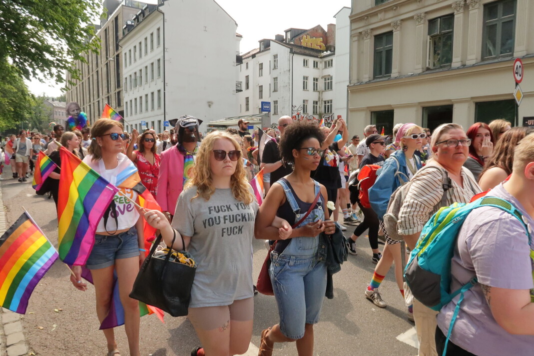 Fra solidaritetsparaden i Oslo 25. juni. Fra solidaritetsparaden i Oslo 25. juni.