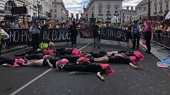 Aktivister blokkerte Londons prideparade i protest mot politiet