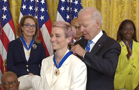 Megan Rapinoe tildelt presidentens frihetsmedalje