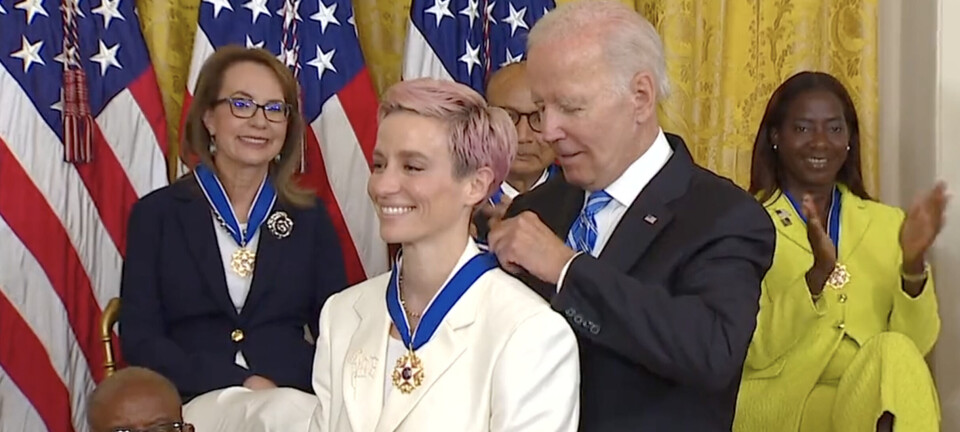 Megan Rapinoe tildelt presidentens frihetsmedalje