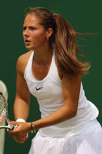 Daria Kasatkina under Wimbledonturneringen i 2016.
